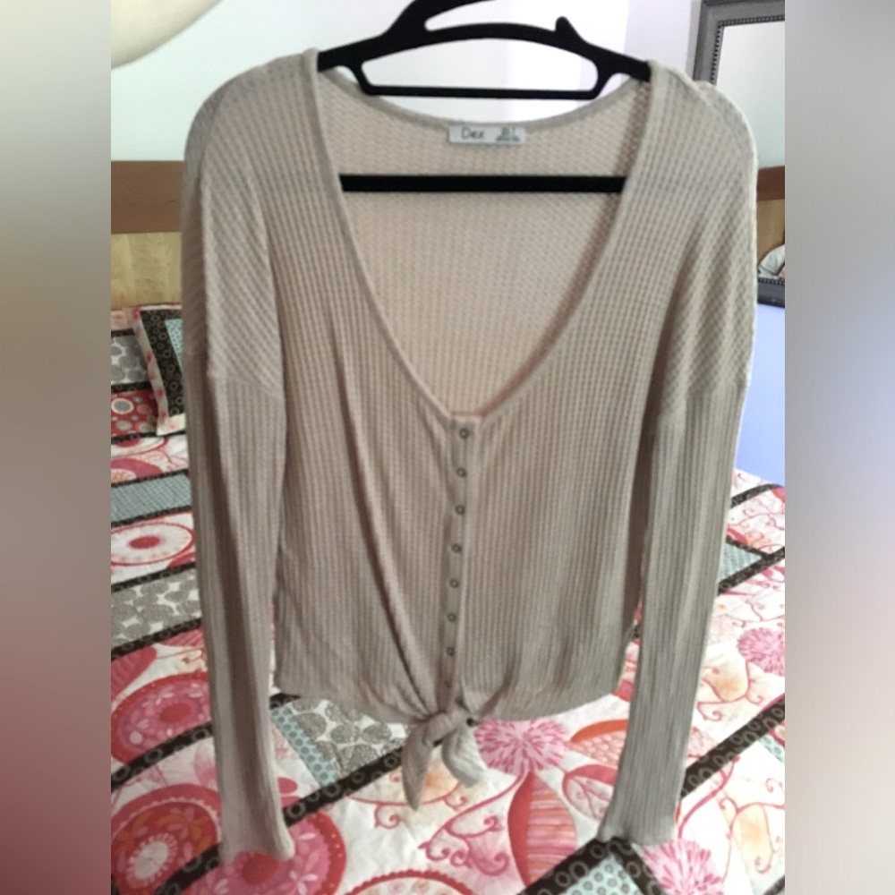 Dex waffle knit long sleeve